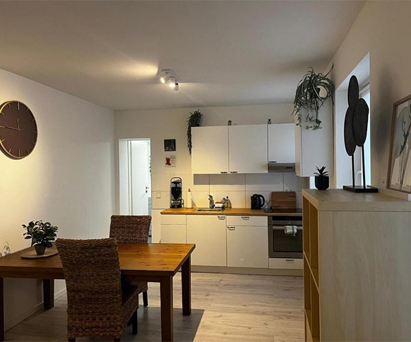 Apartment Hubi 2 in Krefeld – Ruhiges Apartment mit Klimaanlage & Wannenbad